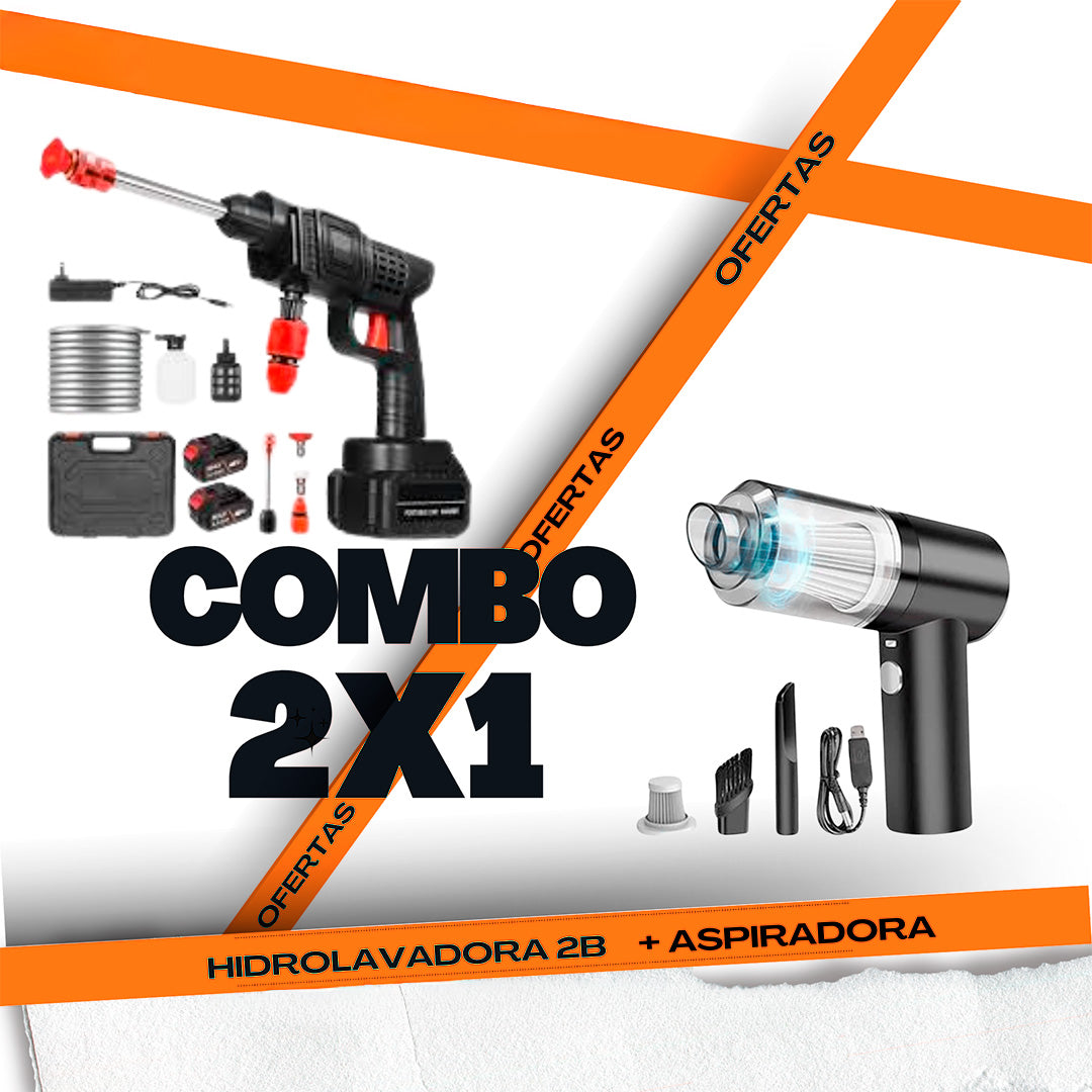 Combo Hidrolavadora + Aspiradora 3 en 1